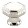 Emtek Midvale 1-3/4 Inch Geometric Cabinet Knob from the Transitional Heritage Collection Polished Chrome