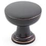 Emtek Overland 1-1/4 Inch Mushroom Cabinet Knob from the Transitional Heritage Collection Oil Rubbed Bronze