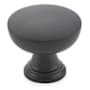 Emtek Overland 1-3/4 Inch Mushroom Cabinet Knob from the Transitional Heritage Collection Flat Black