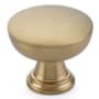 Emtek Overland 1-3/4 Inch Mushroom Cabinet Knob from the Transitional Heritage Collection Satin Brass