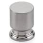 Emtek Prosser 1 Inch Cylindrical Cabinet Knob from the Transitional Heritage Collection Satin Nickel