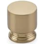 Emtek Prosser 1 Inch Cylindrical Cabinet Knob from the Transitional Heritage Collection Satin Brass