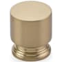 Emtek Prosser 1-1/4 Inch Cylindrical Cabinet Knob from the Transitional Heritage Collection Satin Brass