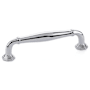 Emtek Blythe 4 Inch Center to Center Handle Cabinet Pull from the Transitional Heritage Collection Polished Chrome