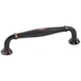 Emtek Blythe 8 Inch Center to Center Handle Cabinet Pull from the Transitional Heritage Collection Oil Rubbed Bronze
