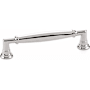 Emtek Westwood 3-1/2 Inch Center to Center Handle Cabinet Pull from the Transitional Heritage Collection Polished Nickel