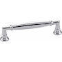 Emtek Westwood 3-1/2 Inch Center to Center Handle Cabinet Pull from the Transitional Heritage Collection Polished Chrome