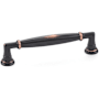 Emtek Westwood 8 Inch Center to Center Handle Cabinet Pull from the Transitional Heritage Collection Oil Rubbed Bronze