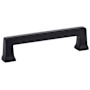 Emtek Alexander 12 Inch Center to Center Handle Cabinet Pull from the Art Deco Collection Flat Black