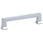 Emtek Alexander 5 Inch Center to Center Handle Cabinet Pull from the Art Deco Collection Polished Chrome