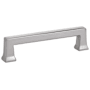 Emtek Alexander 10 Inch Center to Center Handle Cabinet Pull from the Art Deco Collection Satin Nickel