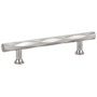 Emtek Tribeca 10 Inch Center to Center Bar Cabinet Pull from the Art Deco Collection Satin Nickel