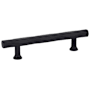 Emtek Tribeca 10 Inch Center to Center Bar Cabinet Pull from the Art Deco Collection Flat Black