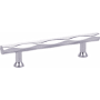 Emtek Tribeca 10 Inch Center to Center Bar Cabinet Pull from the Art Deco Collection Polished Chrome