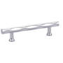 Emtek Tribeca 12 Inch Center to Center Bar Cabinet Pull from the Art Deco Collection Polished Chrome