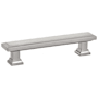 Emtek Geometric Rectangular 5 Inch Center to Center Bar Cabinet Pull from the Geometric Collection Satin Nickel