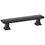 Emtek Geometric Rectangular 5 Inch Center to Center Bar Cabinet Pull from the Geometric Collection Flat Black
