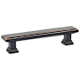 Emtek Geometric Rectangular 12 Inch Center to Center Bar Cabinet Pull from the Geometric Collection Oil Rubbed Bronze