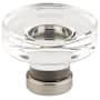 Emtek Grayson 1-1/4 Inch Mushroom Cabinet Knob from the Glass Collection - 10 Pack Satin Nickel