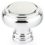 Emtek Norwich 1-1/4 Inch Mushroom Cabinet Knob from the Traditional Collection - 25 Pack Polished Chrome