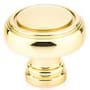 Emtek Norwich 1-1/4 Inch Mushroom Cabinet Knob from the Traditional Collection - 25 Pack Polished Brass