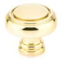 Emtek Norwich 1-1/4 Inch Mushroom Cabinet Knob from the Traditional Collection Polished Brass