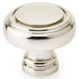 Emtek Norwich 1-5/8 Inch Mushroom Cabinet Knob from the Traditional Collection - 25 Pack Polished Nickel