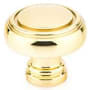 Emtek Norwich 1-5/8 Inch Mushroom Cabinet Knob from the Traditional Collection - 25 Pack Polished Brass