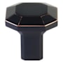 Emtek Riviera 1-1/4 Inch Geometric Cabinet Knob from the Hollywood Regency Collection Oil Rubbed Bronze