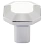 Emtek Riviera 1-1/4 Inch Geometric Cabinet Knob from the Hollywood Regency Collection Polished Chrome