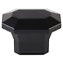 Emtek Riviera 2 Inch Geometric Cabinet Knob from the Hollywood Regency Collection Flat Black