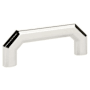 Emtek Riviera 3-1/2 Inch Center to Center Handle Cabinet Pull from the Hollywood Regency Collection Polished Nickel