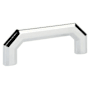 Emtek Riviera 3-1/2 Inch Center to Center Handle Cabinet Pull from the Hollywood Regency Collection Polished Chrome