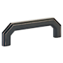 Emtek Riviera 4 Inch Center to Center Handle Cabinet Pull from the Hollywood Regency Collection Oil Rubbed Bronze