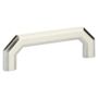 Emtek Riviera 5 Inch Center to Center Handle Cabinet Pull from the Hollywood Regency Collection Satin Nickel