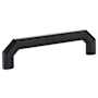 Emtek Riviera 5 Inch Center to Center Handle Cabinet Pull from the Hollywood Regency Collection Flat Black