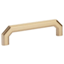 Emtek Riviera 5 Inch Center to Center Handle Cabinet Pull from the Hollywood Regency Collection Satin Brass