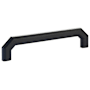 Emtek Riviera 6 Inch Center to Center Handle Cabinet Pull from the Hollywood Regency Collection Flat Black