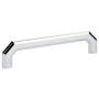 Emtek Riviera 6 Inch Center to Center Handle Cabinet Pull from the Hollywood Regency Collection Polished Chrome