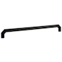 Emtek Riviera 12 Inch Center to Center Handle Cabinet Pull from the Hollywood Regency Collection Flat Black