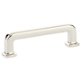 Emtek Westridge 3-1/2 Inch Center to Center Handle Cabinet Pull from the Timeless Classic Collection Polished Nickel