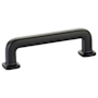 Emtek Westridge 3-1/2 Inch Center to Center Handle Cabinet Pull from the Timeless Classic Collection Flat Black
