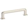 Emtek Westridge 4 Inch Center to Center Handle Cabinet Pull from the Timeless Classic Collection Satin Nickel
