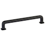 Emtek Westridge 6 Inch Center to Center Handle Cabinet Pull from the Timeless Classic Collection Flat Black