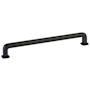 Emtek Westridge 8 Inch Center to Center Handle Cabinet Pull from the Timeless Classic Collection Flat Black