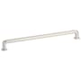 Emtek Westridge 10 Inch Center to Center Handle Cabinet Pull from the Timeless Classic Collection Satin Nickel