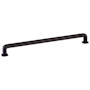 Emtek Westridge 10 Inch Center to Center Handle Cabinet Pull from the Timeless Classic Collection Flat Black