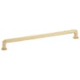 Emtek Westridge 10 Inch Center to Center Handle Cabinet Pull from the Timeless Classic Collection Satin Brass