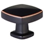 Emtek Kenter 1-1/4 Inch Square Cabinet Knob from the Timeless Classic Collection Oil Rubbed Bronze
