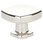 Emtek Kenter 1-1/4 Inch Square Cabinet Knob from the Timeless Classic Collection Polished Nickel